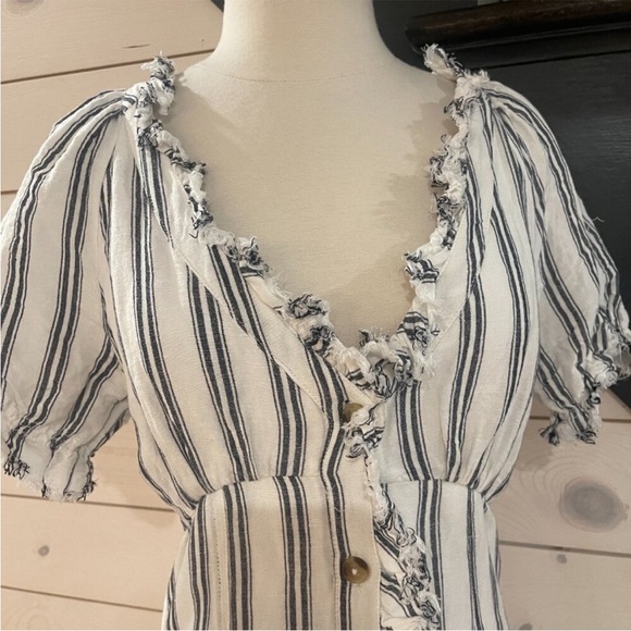 Anthropologie Pilcro Ruffle-Collar Buttondown Dress NEW Sizes 4 - Picture 6 of 11